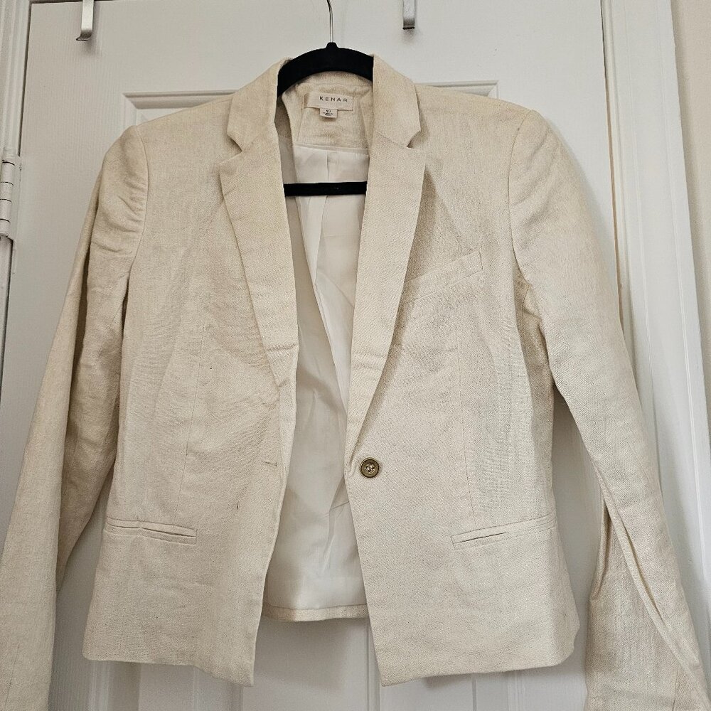 Kenar Linen Blazer Size XS